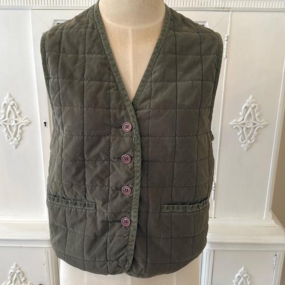 Vintage INC International Concepts 
Quilted Button Front Vest - Picture 1 of 14